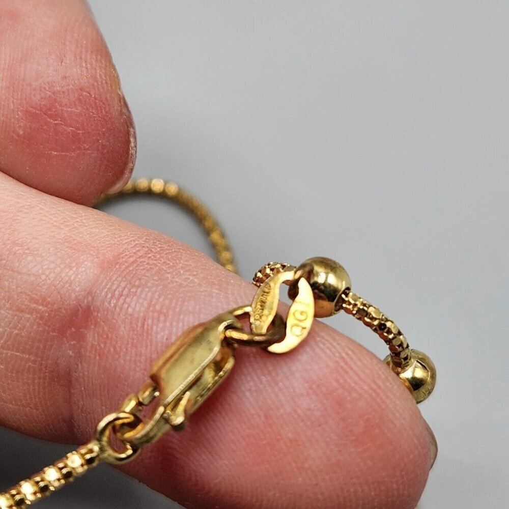Athomie Gold Spinning Bead Necklace Pendant & Ring Sterling Silver 925 Italy - Picture 10 of 15